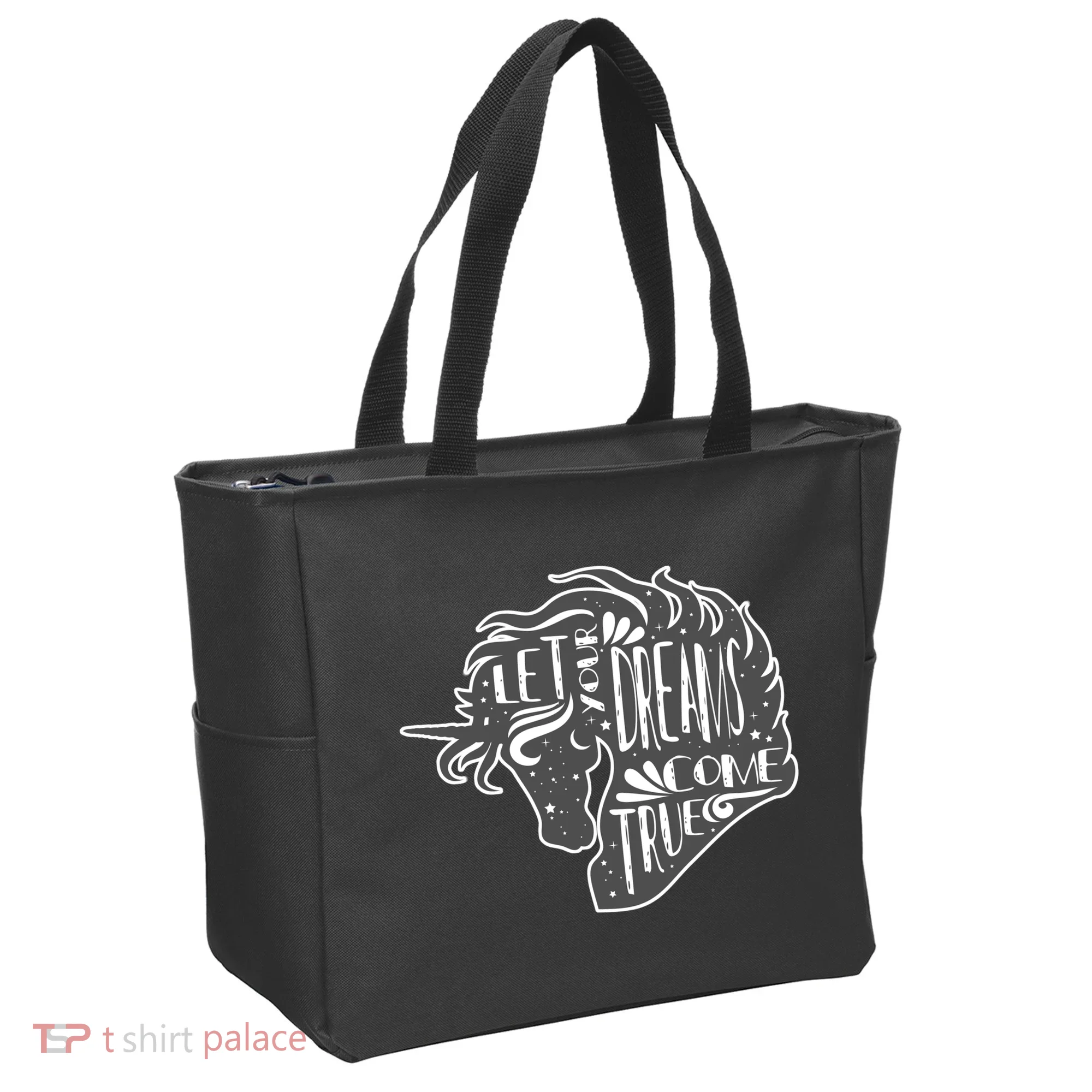 Let Your Dreams Come True Unicorn Tote Bag