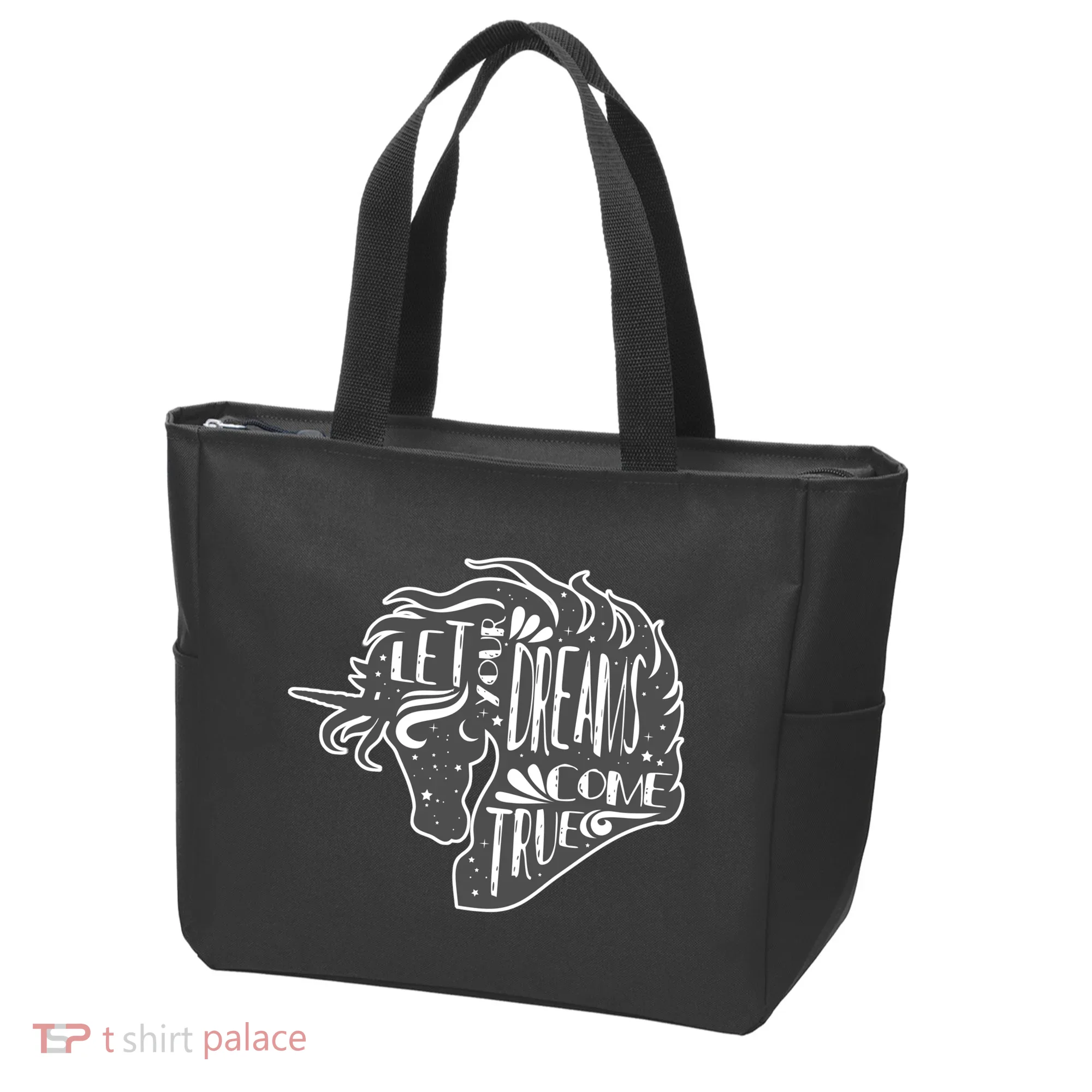 Let Your Dreams Come True Unicorn Tote Bag