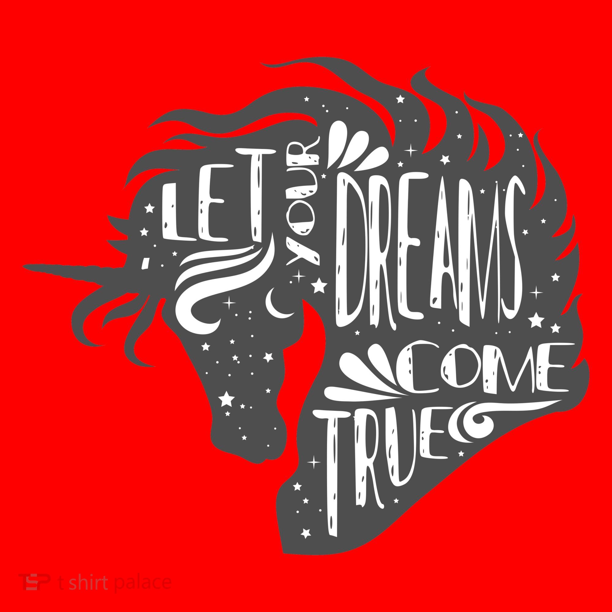 Let Your Dreams Come True Unicorn Santa Hat