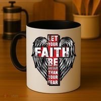 Let Your Faith Be Bigger Than Your Fear Coffee Mug thumb 4