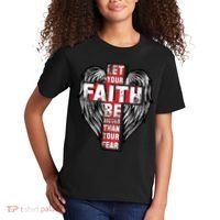 Let Your Faith Be Bigger Than Your Fear Kids T-Shirt thumb 2