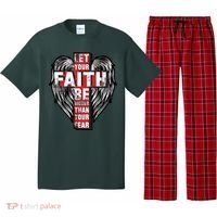 Let Your Faith Be Bigger Than Your Fear Pajama Set thumb 0