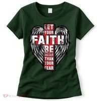 Let Your Faith Be Bigger Than Your Fear Women's T-Shirt thumb 0