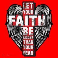 Let Your Faith Be Bigger Than Your Fear Santa Hat thumb 1