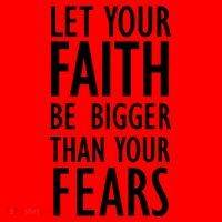 Let Your Faith Be Bigger Than Your Fears Santa Hat thumb 1