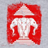 Laos Erawan Three Headed Elephant Kingdom of Laos Women's Sweatshirt thumb 2