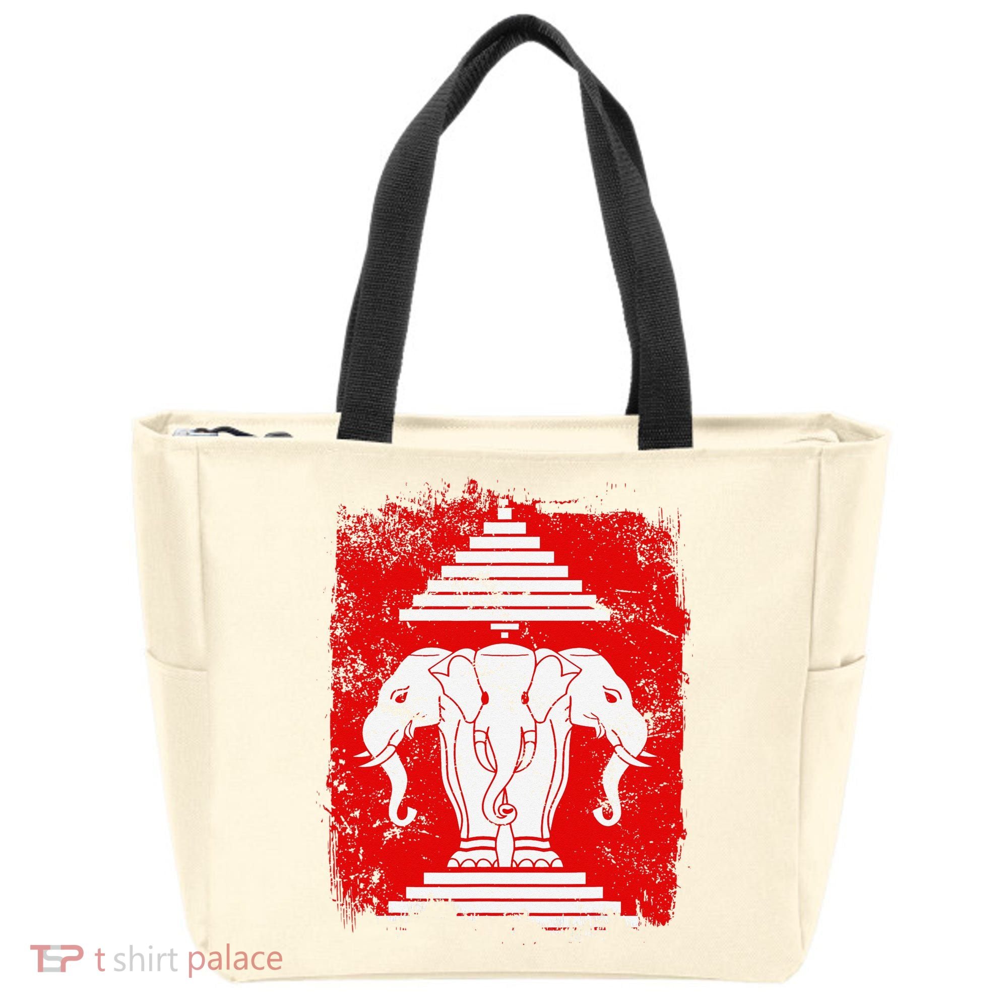 Laos Erawan Three Headed Elephant Kingdom of Laos Tote Bag