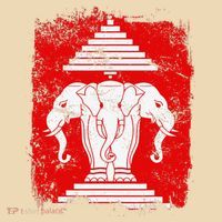 Laos Erawan Three Headed Elephant Kingdom of Laos Tote Bag thumb 4