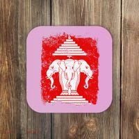 Laos Erawan Three Headed Elephant Kingdom of Laos Coaster thumb 0