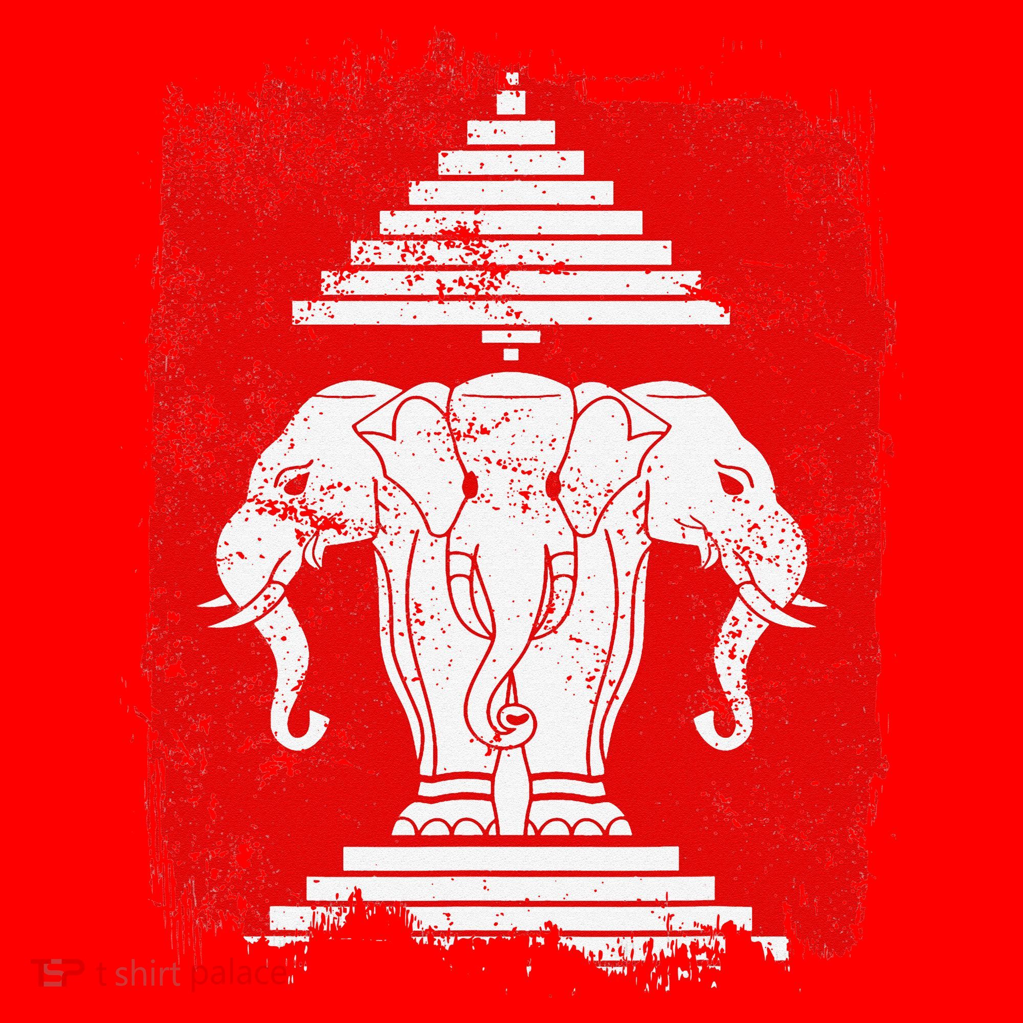 Laos Erawan Three Headed Elephant Kingdom of Laos Santa Hat