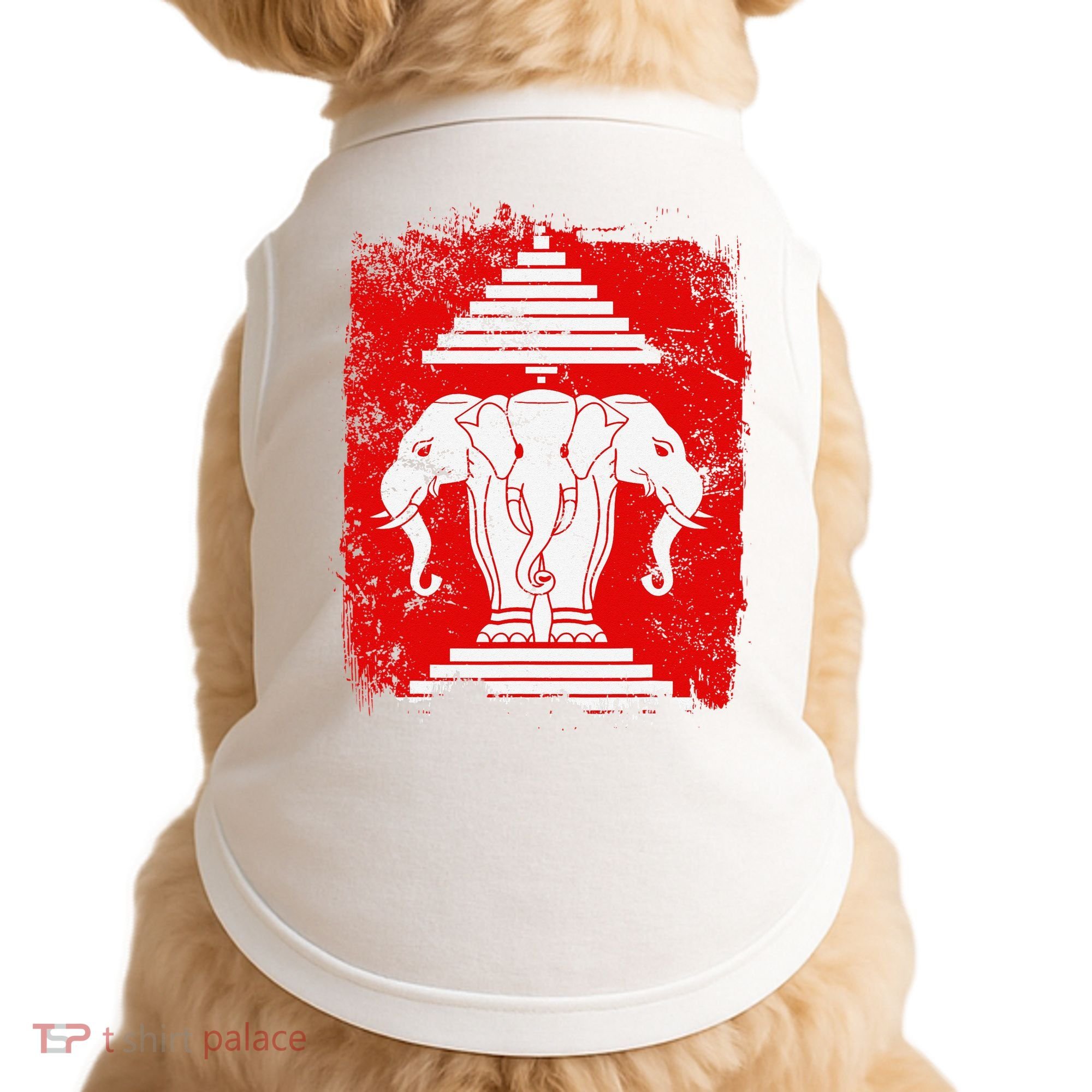 Laos Erawan Three Headed Elephant Kingdom of Laos Doggie Tank
