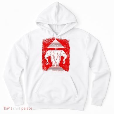 Laos Erawan Three Headed Elephant Kingdom of Laos Hoodie