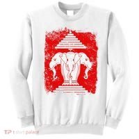 Laos Erawan Three Headed Elephant Kingdom of Laos Sweatshirt thumb 0