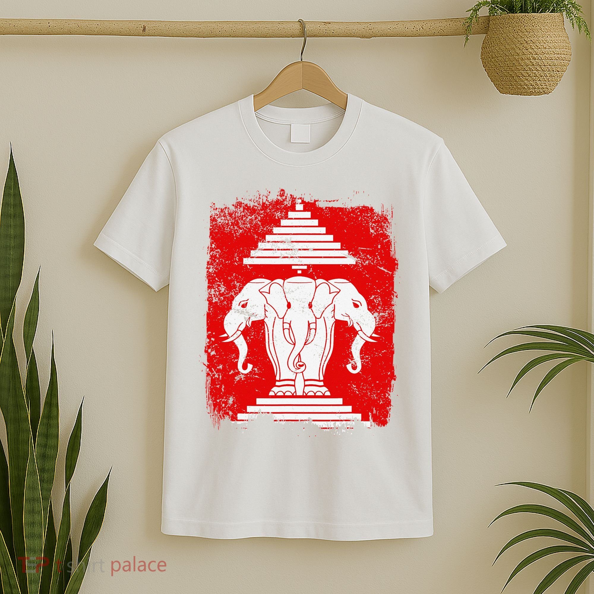 Laos Erawan Three Headed Elephant Kingdom of Laos T-Shirt
