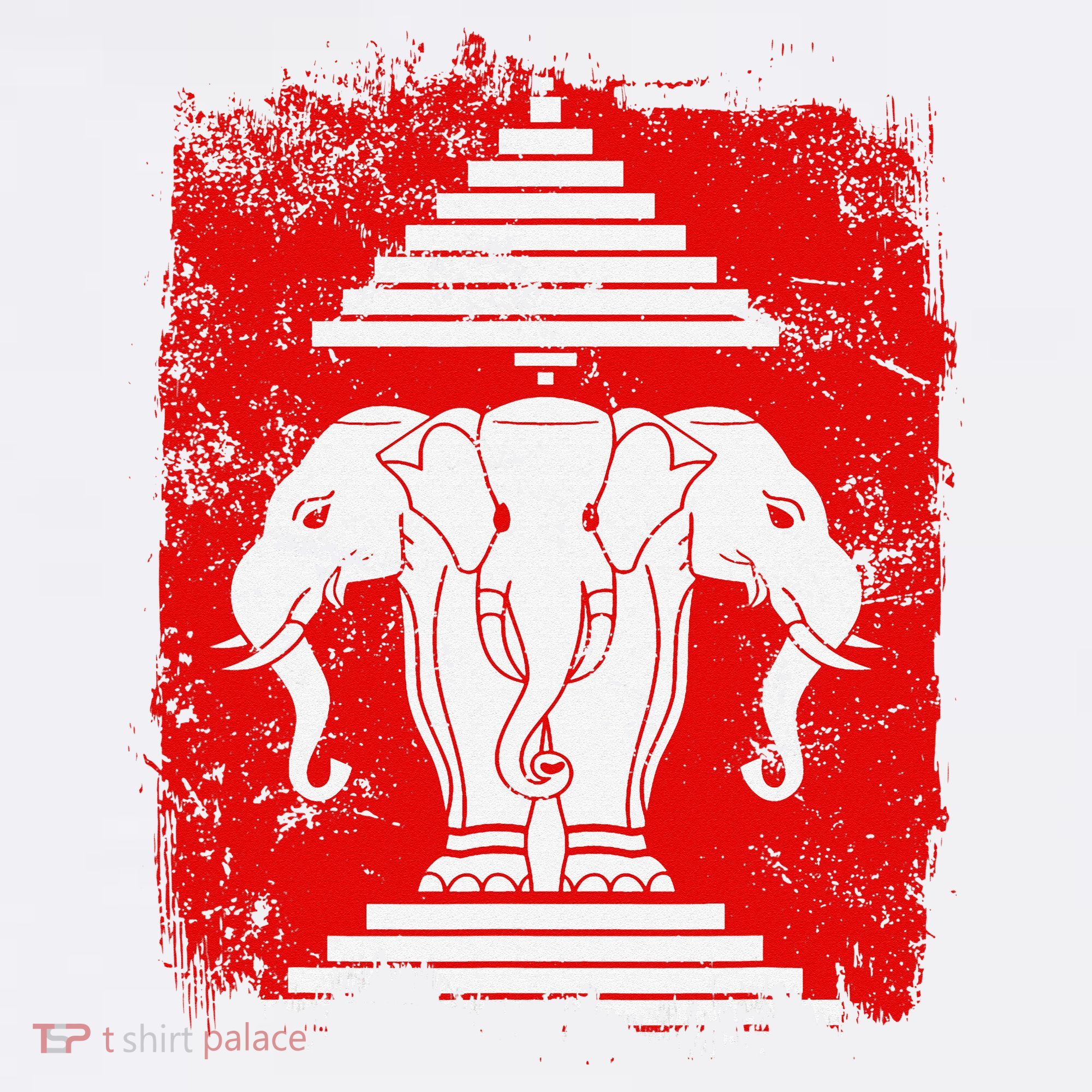 Laos Erawan Three Headed Elephant Kingdom of Laos T-Shirt