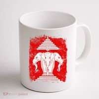Laos Erawan Three Headed Elephant Kingdom of Laos Coffee Mug thumb 1