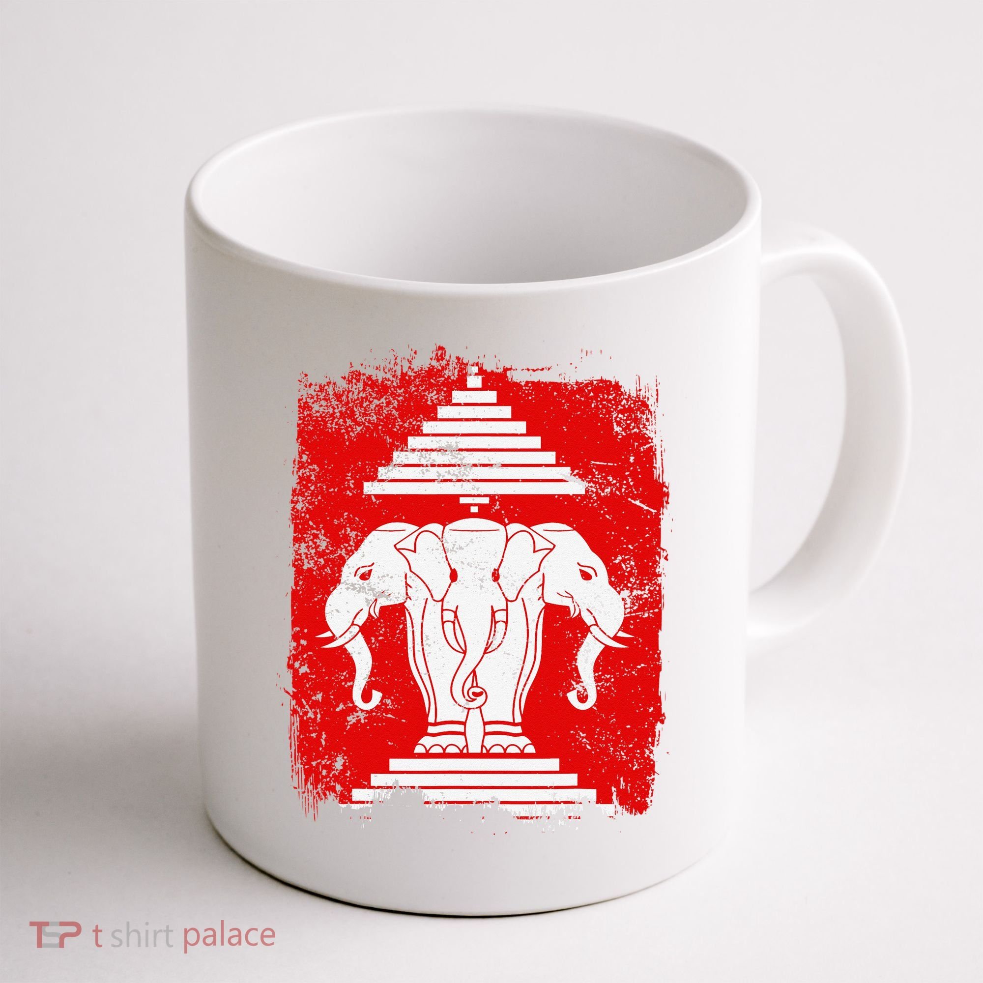 Laos Erawan Three Headed Elephant Kingdom of Laos Coffee Mug
