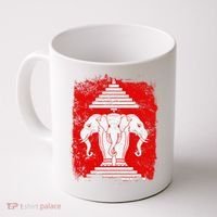 Laos Erawan Three Headed Elephant Kingdom of Laos Coffee Mug thumb 0