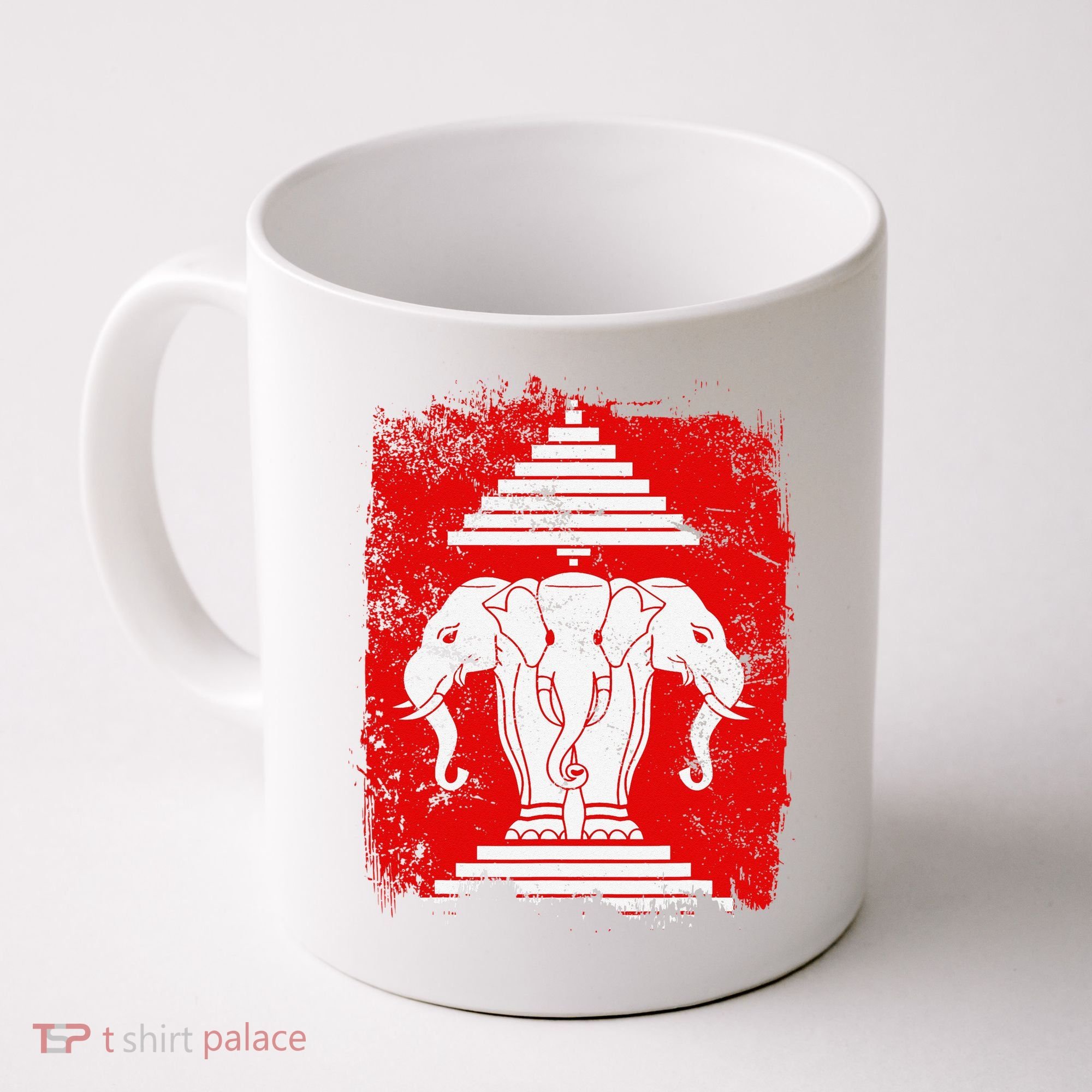 Laos Erawan Three Headed Elephant Kingdom of Laos Coffee Mug