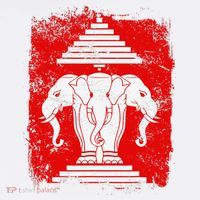 Laos Erawan Three Headed Elephant Kingdom of Laos Women's Hoodie thumb 2