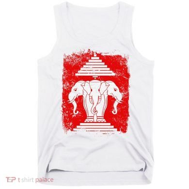 Laos Erawan Three Headed Elephant Kingdom of Laos Tank Top
