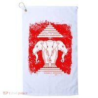 Laos Erawan Three Headed Elephant Kingdom of Laos Golf Towel thumb 0