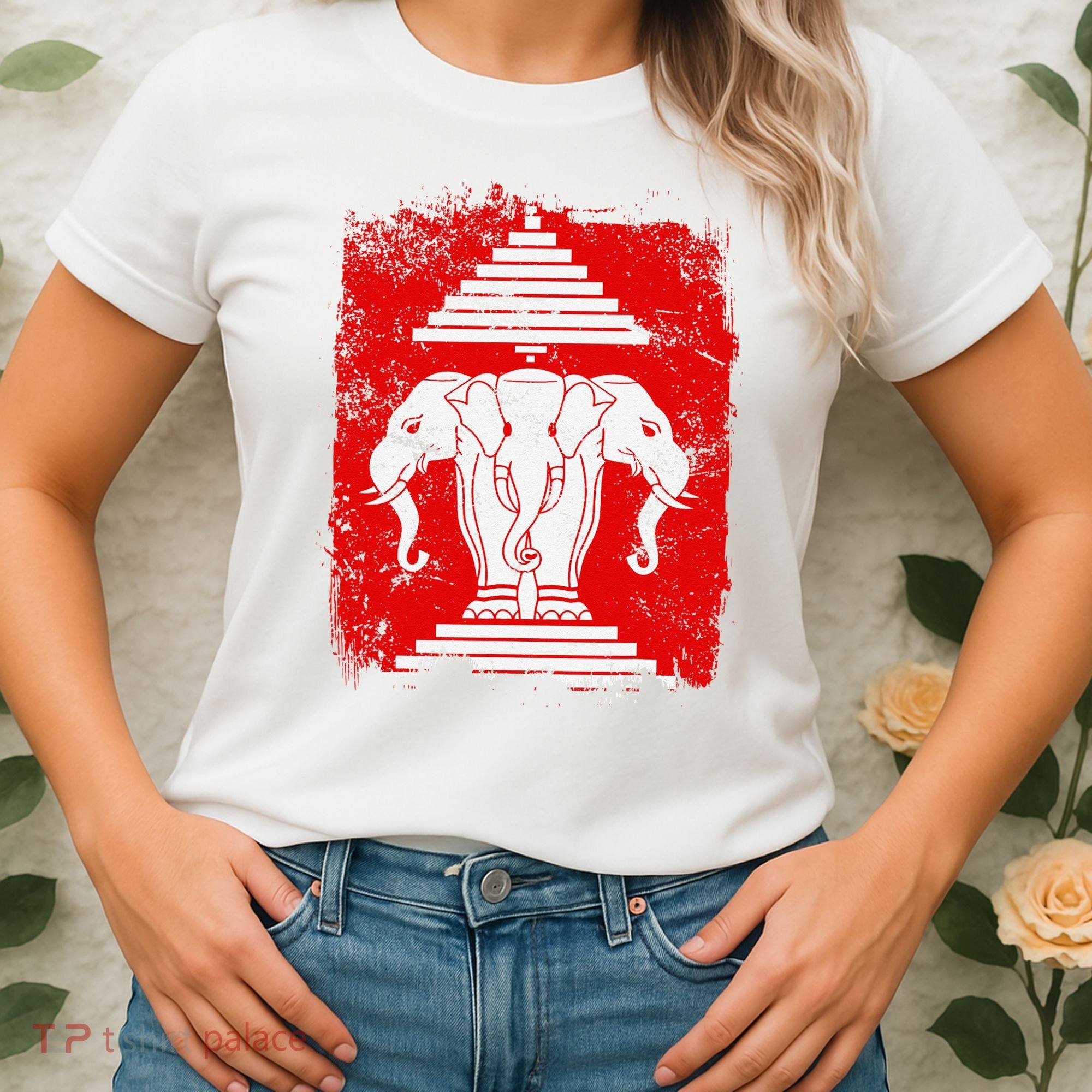 Laos Erawan Three Headed Elephant Kingdom of Laos Women's T-Shirt