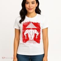 Laos Erawan Three Headed Elephant Kingdom of Laos Women's T-Shirt thumb 4