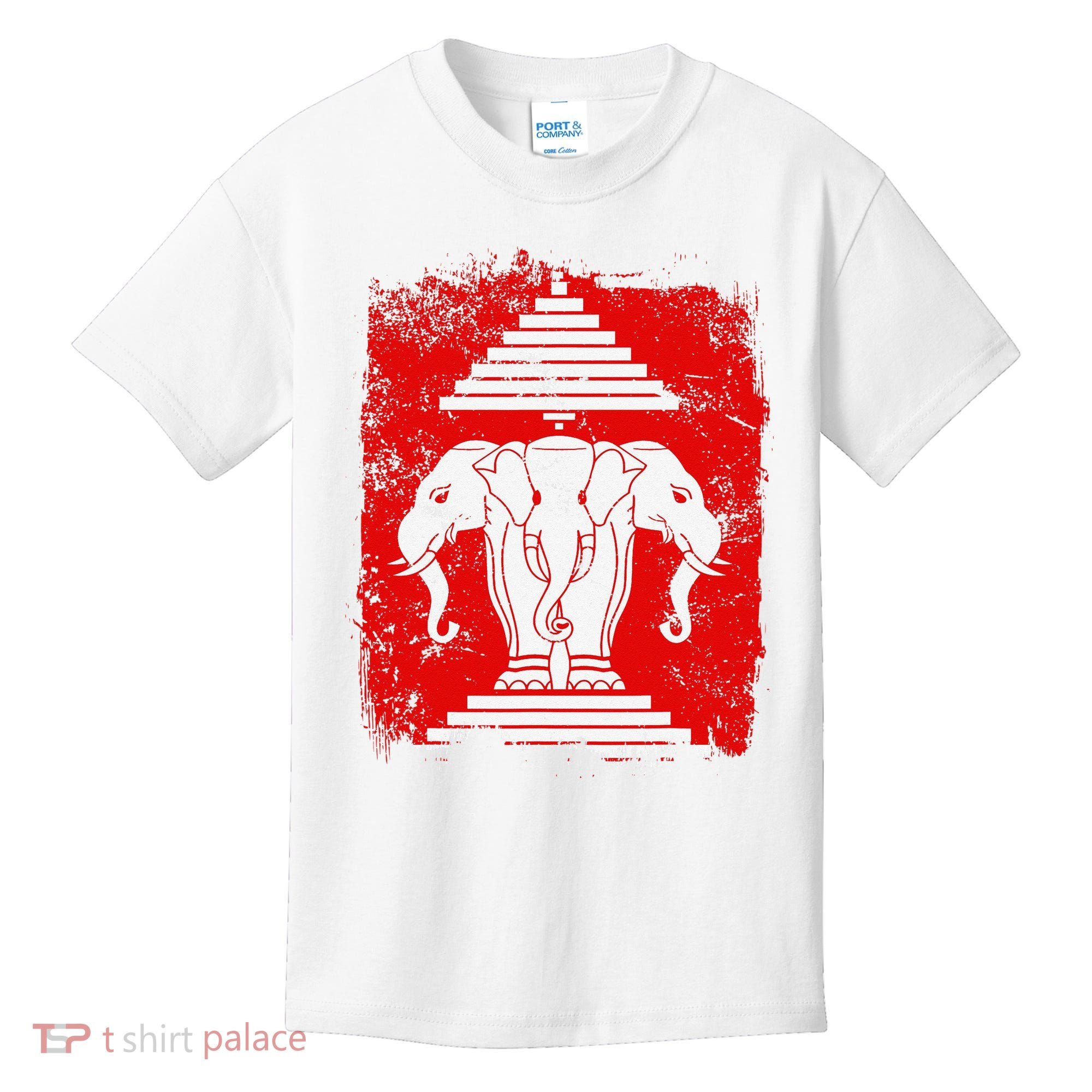 Laos Erawan Three Headed Elephant Kingdom of Laos Kids T-Shirt