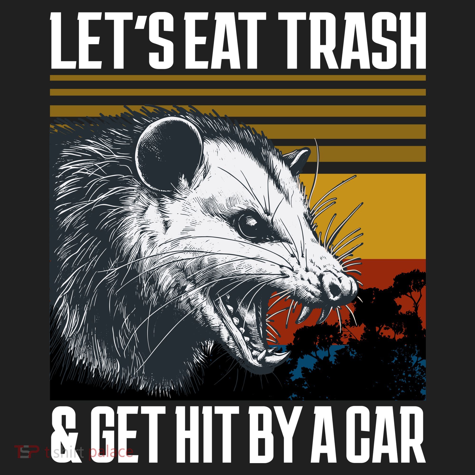 LetS Eat Trash Get Hit By A Car Possum Beanie