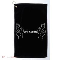 Let's Cuddle Golf Towel thumb 0