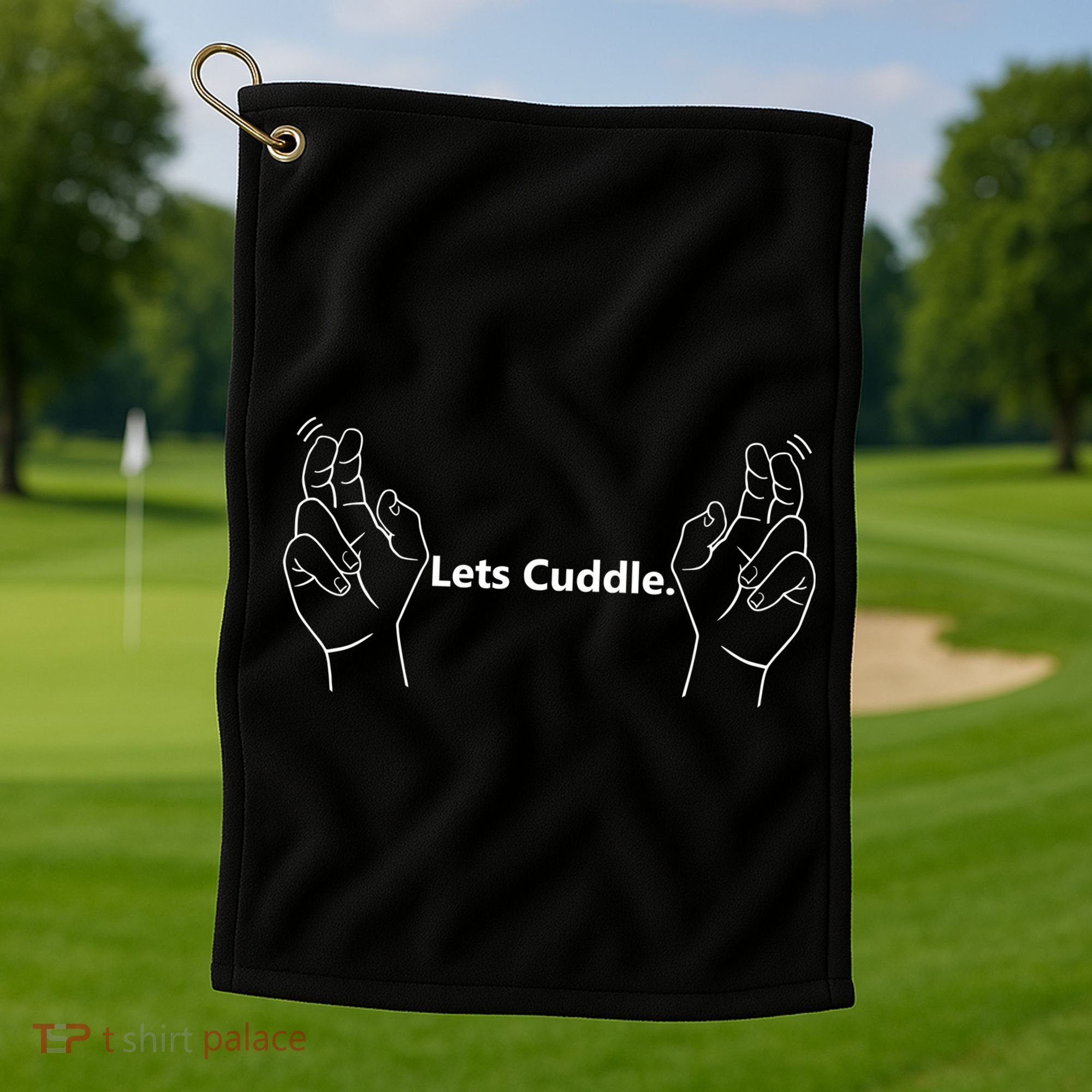 Let's Cuddle Golf Towel