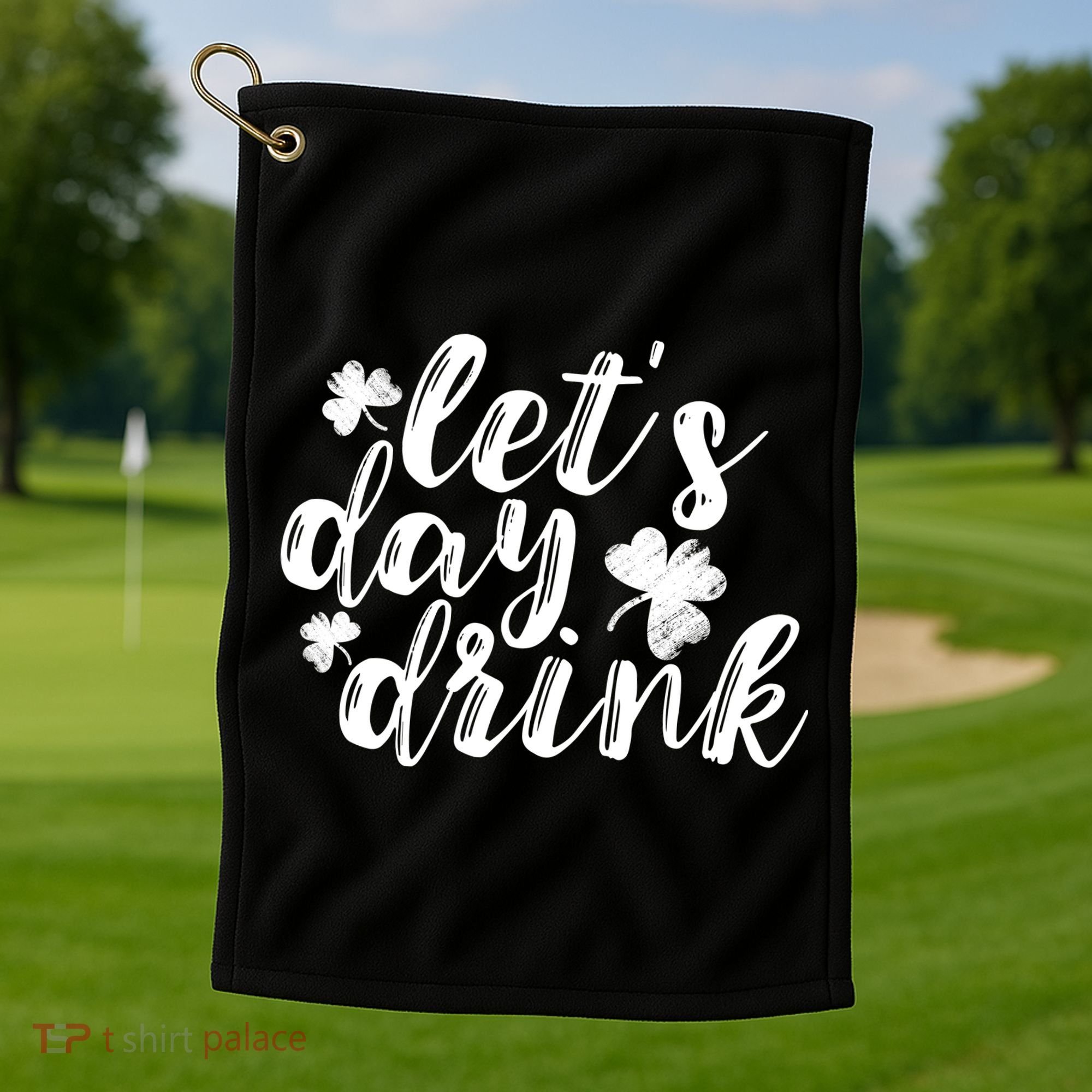 Let's Day Drink Golf Towel