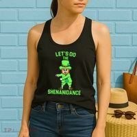 Let's Do The Shenanidance Funny St. Pattys Day Women's Tank Top thumb 2