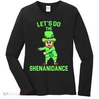 Let's Do The Shenanidance Funny St. Pattys Day Women's Long Sleeve Shirt thumb 0