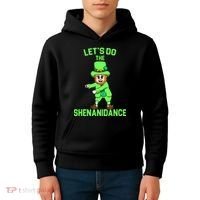 Let's Do The Shenanidance Funny St. Pattys Day Kids Hoodie thumb 4