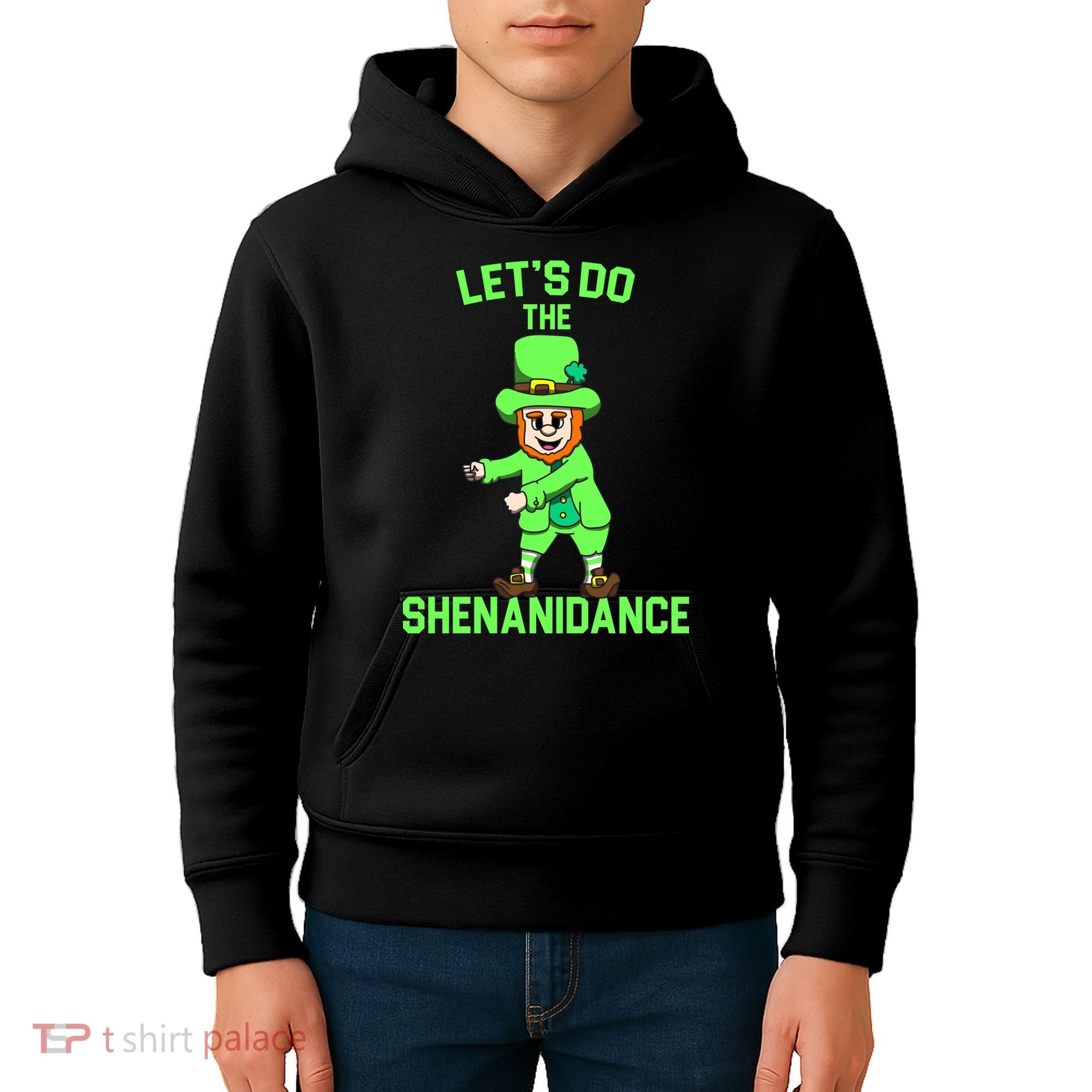Let's Do The Shenanidance Funny St. Pattys Day Kids Hoodie
