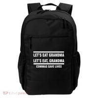 Let's Eat Grandma Commas Save Lives Backpack thumb 0