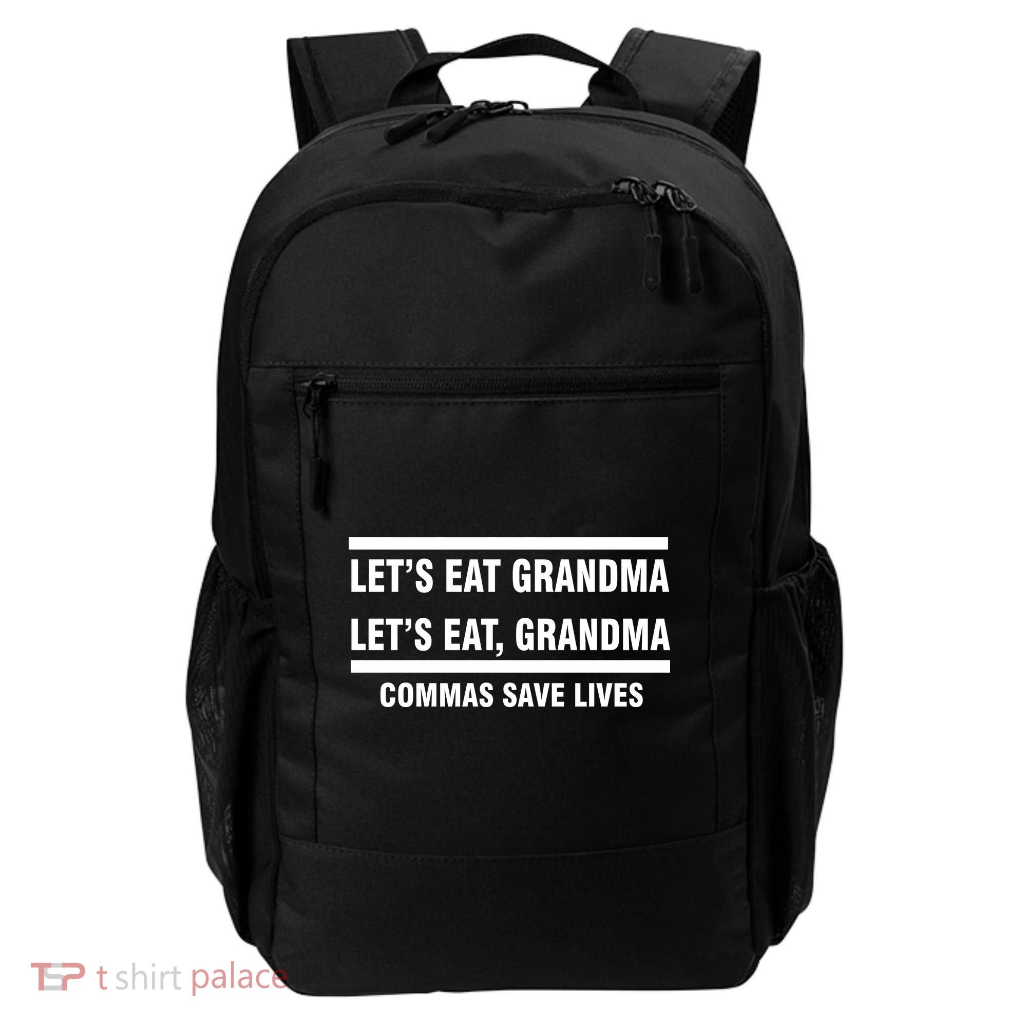 Let's Eat Grandma Commas Save Lives Backpack