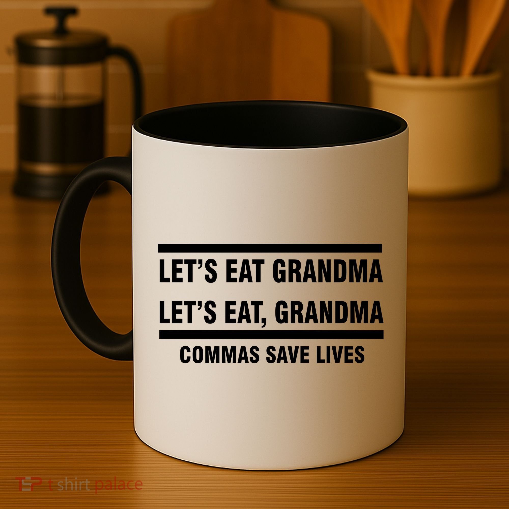 Let's Eat Grandma Commas Save Lives Coffee Mug