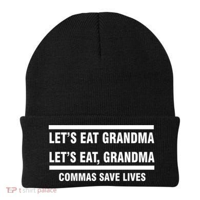 Let's Eat Grandma Commas Save Lives Beanie