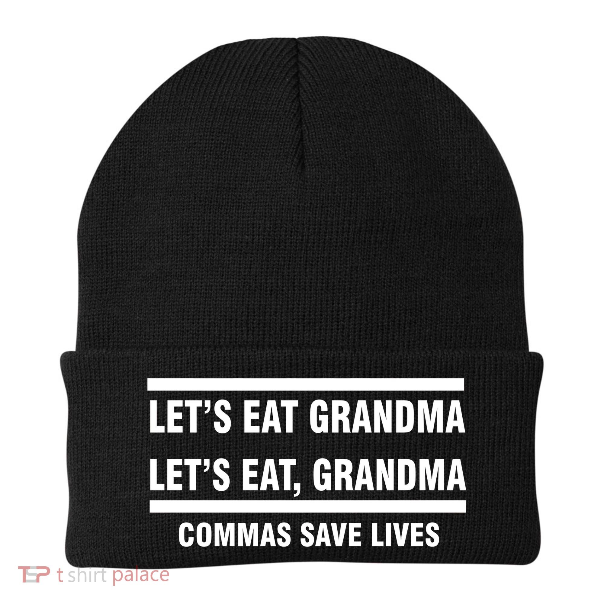 Let's Eat Grandma Commas Save Lives Beanie