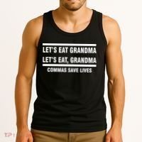 Let's Eat Grandma Commas Save Lives Tank Top thumb 3
