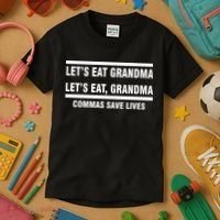 Let's Eat Grandma Commas Save Lives Kids T-Shirt thumb 3