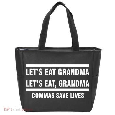 Let's Eat Grandma Commas Save Lives Tote Bag