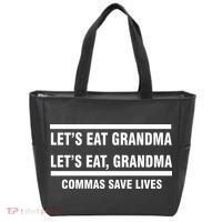 Let's Eat Grandma Commas Save Lives Tote Bag thumb 0