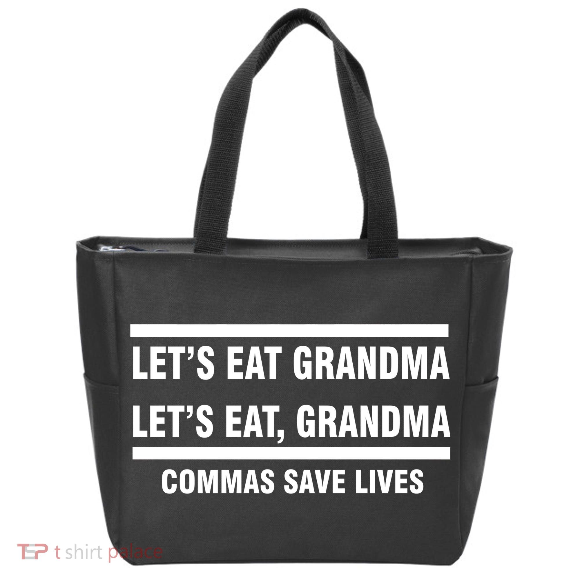 Let's Eat Grandma Commas Save Lives Tote Bag