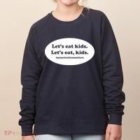 Let's Eat Kids Punctuation Matter Women's Sweatshirt thumb 0