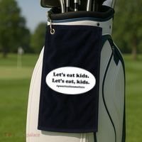 Let's Eat Kids Punctuation Matter Golf Towel thumb 2
