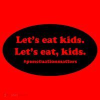 Let's Eat Kids Punctuation Matter Santa Hat thumb 1